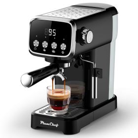 20 BAR Slim Vertical Espresso Machine with Milk Frother, Built-in Cup Warmer, 43 OZ Detachable Tank, for Rich Espresso, Americano, Latte